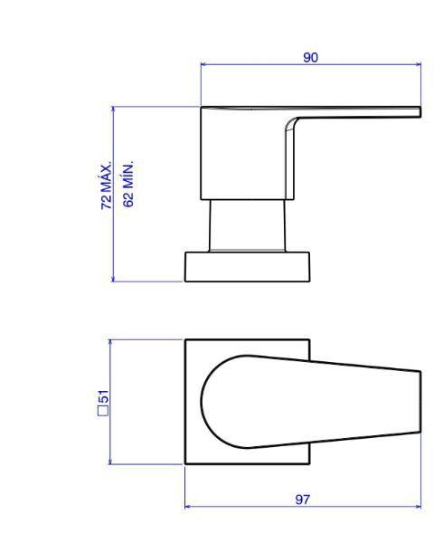 Imagem de Acabamento para Registro de Pressão 1/2 e 3/4 Level Black Noir