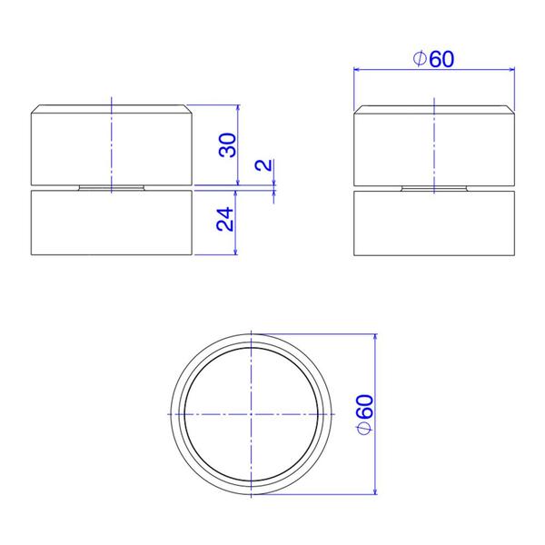 Acabamento para Registro de Pressão Deca You 4916.INX104.PQ Redondo 1/2" e 3/4" Inox Imagem de Acabamento para Registro de Pressão Deca You 4916.INX104.PQ Redondo 1/2" e 3/4" Inox