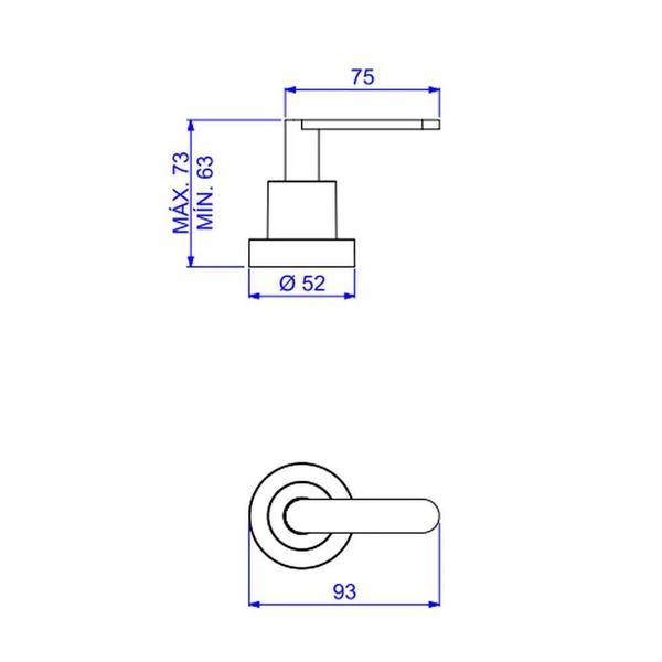 Imagem de Acabamento para Registro de Pressão Flex Plus 1/2 a 1 Cromado - Deca