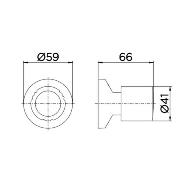 Imagem de Acabamento para Registro Docol 1/2", 3/4" e 1" Itapema Bella