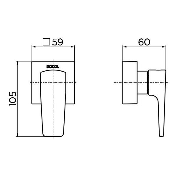 Imagem de Acabamento Para Registro DOCOL Base 1/2" 3/4" A 1" LIFT 804706