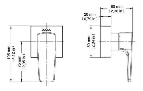 Imagem de Acabamento Para Registro Docol Base Lift 1/2 3/4 E 1 Pol - Cromado