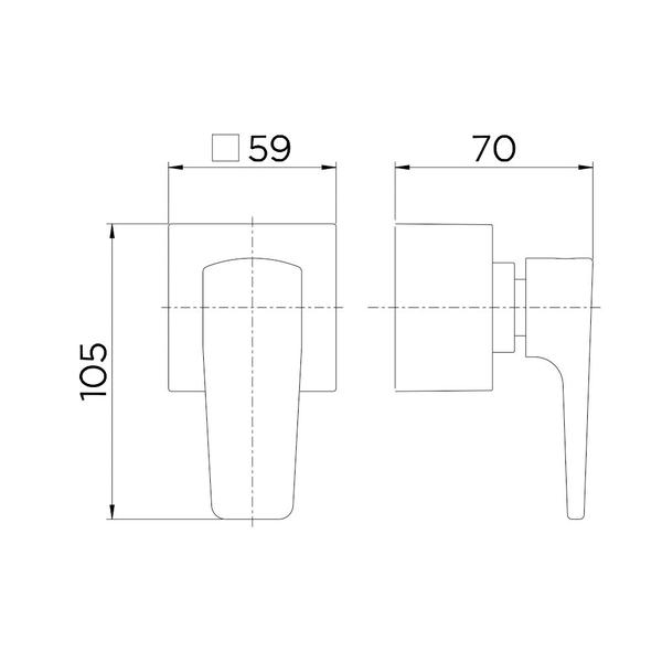 Imagem de Acabamento Para Registro Docol Lift 811906 Para Base Deca 1/2", 3/4" E 1" Cromado