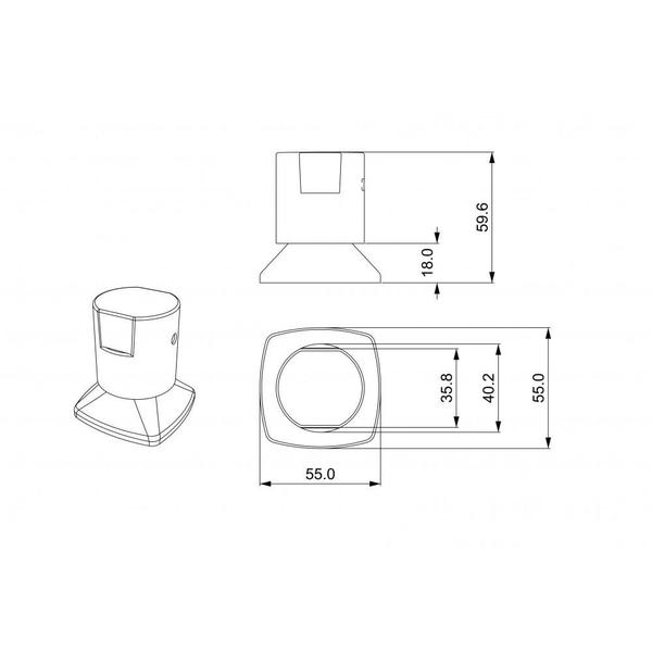 Imagem de Acabamento para registro em metal encaixe padrão Deca Docol Meber 1/2 e 3/4