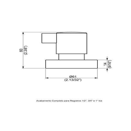 Imagem de Acabamento Para Registro Ice C82 Base Deca 11615910