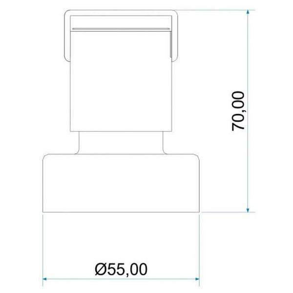 Imagem de Acabamento para Registro Meber Concept C44, Cromado