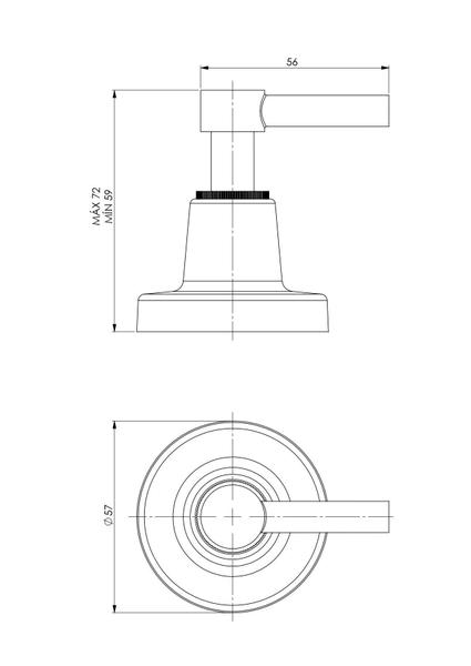 Imagem de Acabamento Para Registro Pressão C76 1/2X3/4 Polegada Forusi