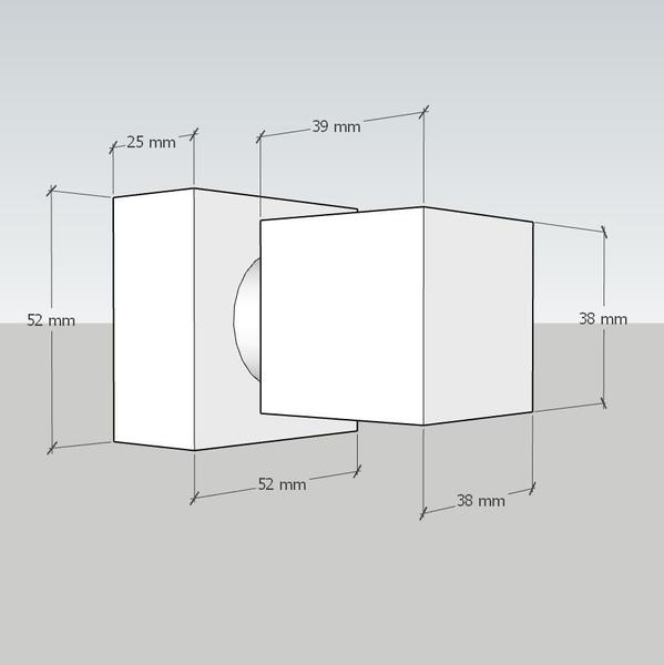 Imagem de Acabamento Para Registro Preto Fosco Quadrado 3/4 Metal