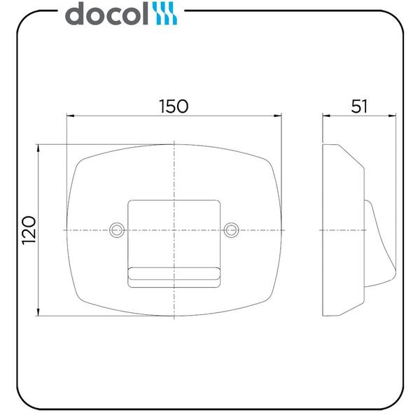 Imagem de Acabamento para Valvula de Descarga Classica Docol Gelo