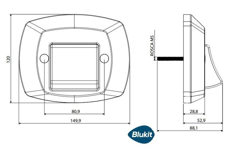 Imagem de Acabamento para valvula de descarga padrão docol branco blukit