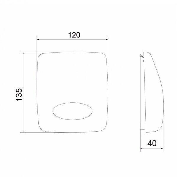 Imagem de Acabamento para Válvula de Descarga Universal 2550 Válvulas Meber Metais