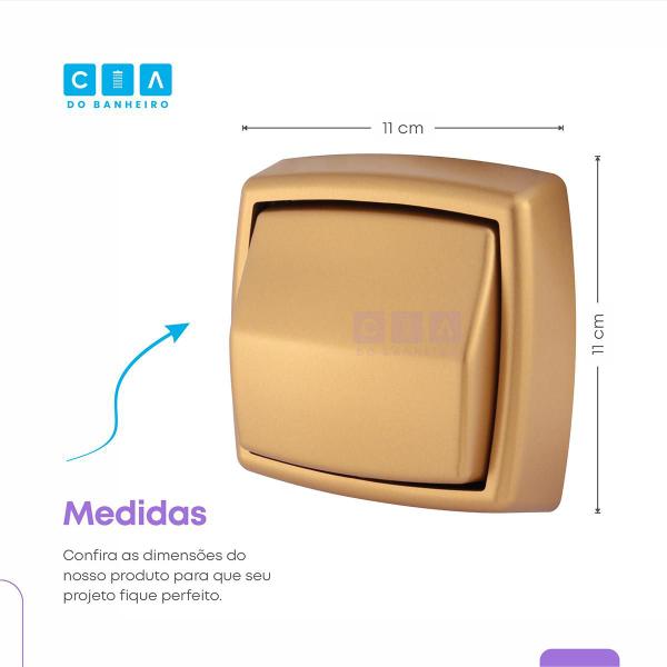 Imagem de Acabamento Para Válvula Descarga Deca Hydra Max Abs Dourado Fosco