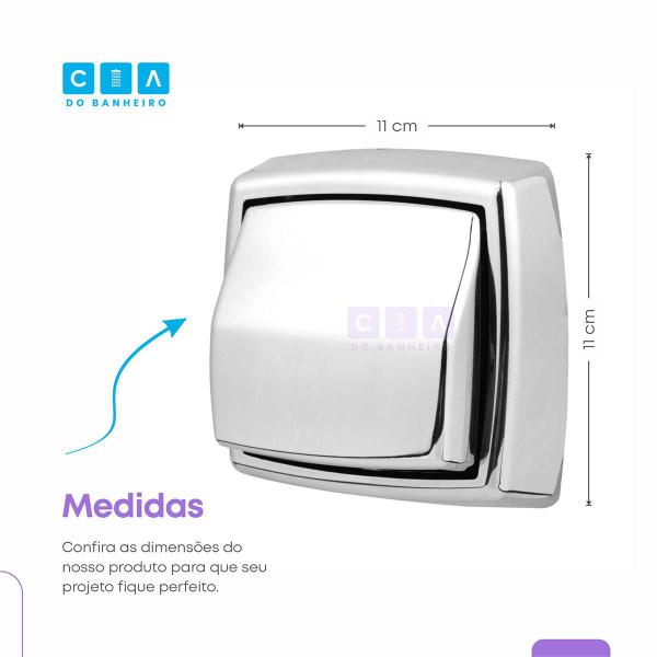 Acabamento Para Válvula Descarga Deca Hydra Max ou Docol Abs Cromado - EVM Acabamentos Imagem de Acabamento Para Válvula Descarga Deca Hydra Max ou Docol Abs Cromado