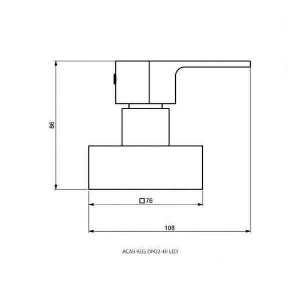 Imagem de Acabamento Perflex C76 Led Base Fabrimar Cromado 11647710