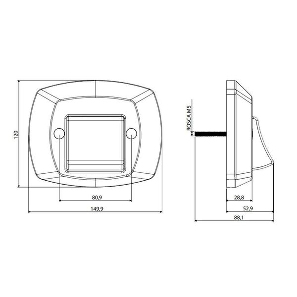 Imagem de Acabamento Preto Completo para Válvula de Descarga Docol 1.1/4 e 1.1/2 Blukit