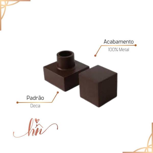 Acabamento Quadrado Aço Corten Luxo Para Banheiro 100% Metal - Home Neth Imagem de Acabamento Quadrado Aço Corten Luxo Para Banheiro 100% Metal