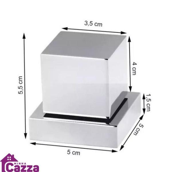 Acabamento Quadrado Metal Registro Pressão Gaveta Deca - Minha Cazza Imagem de Acabamento Quadrado Metal Registro Pressão Gaveta Deca