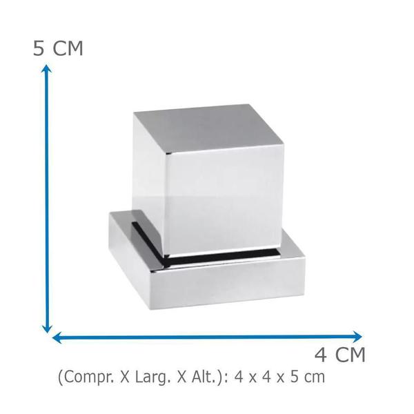 Imagem de Acabamento Quadrado Registro 1/2 E 3/4 Volante C-80 Metal