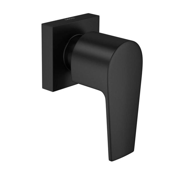 Acabamento Registro 1/2, 3/4 e 1" Level Black Matte 4900.BL26.PQ.MT Deca Imagem de Acabamento Registro 1/2, 3/4 e 1" Level Black Matte 4900.BL26.PQ.MT Deca