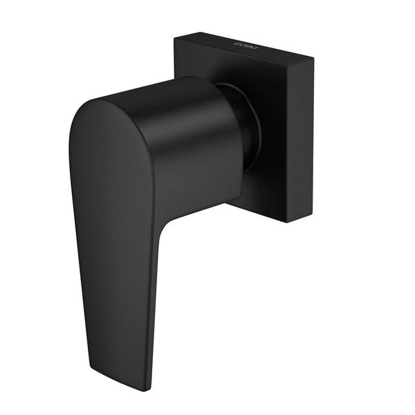 Acabamento Registro 1/2, 3/4 e 1" Level Black Matte 4900.BL26.PQ.MT Deca Imagem de Acabamento Registro 1/2, 3/4 e 1" Level Black Matte 4900.BL26.PQ.MT Deca