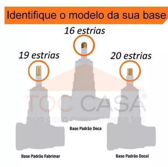 Imagem de Acabamento registro 1/2 3/4 ou 1 padrão deca - bari 1416 (ef) (x)