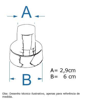 Imagem de Acabamento registro 1/2 3/4 ou 1 padrão deca - bari 1416 (ef) (x)