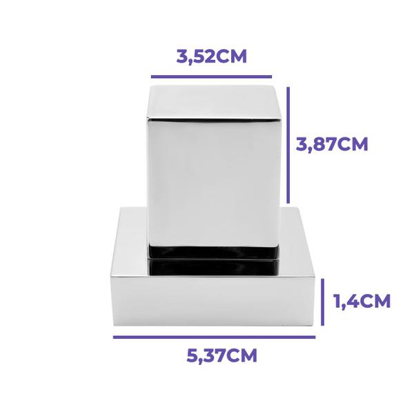 Imagem de Acabamento Registro 1/2 e 3/4 Padrão Deca  Metal Cromado