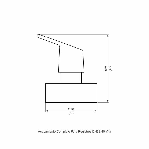 Imagem de Acabamento Registro Base Docol 1.1/4' E 1.1/2' Grande - Vita