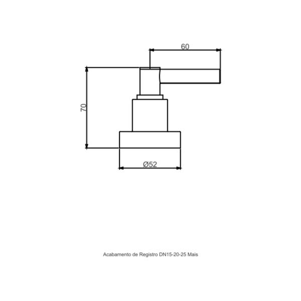 Acabamento Registro- Base Docol Dn-20-25 Preto Fosco Color - Perflex Imagem de Acabamento Registro- Base Docol Dn-20-25 Preto Fosco Color