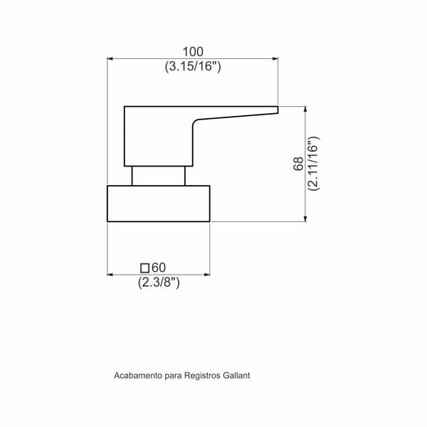 Imagem de Acabamento Registro Base Fabrimar 1/2' E 3/4' E 1 Pequeno