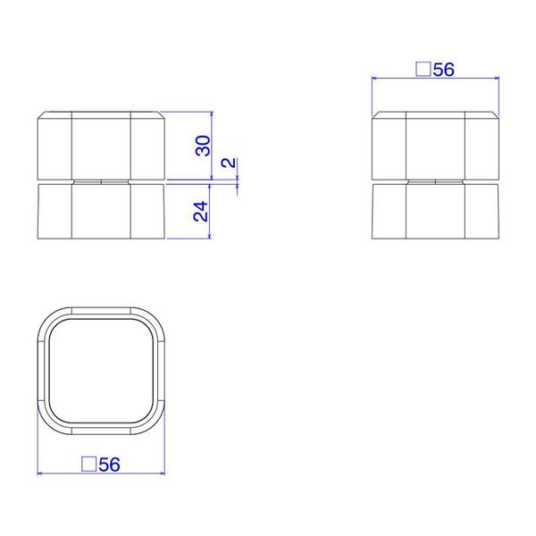 Imagem de Acabamento Registro de Pressão You Inox 1/2 Volta 56x56x56mm