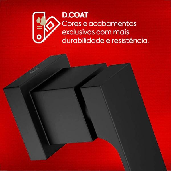 Imagem de Acabamento registro deca unic 4900.bl90.pq.mt 1/2 e 3/4 gaveta black matte