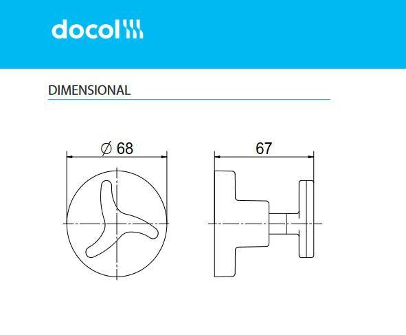 Imagem de Acabamento Registro Docol Nova Trio Cromado 1.1/2 - 4PC