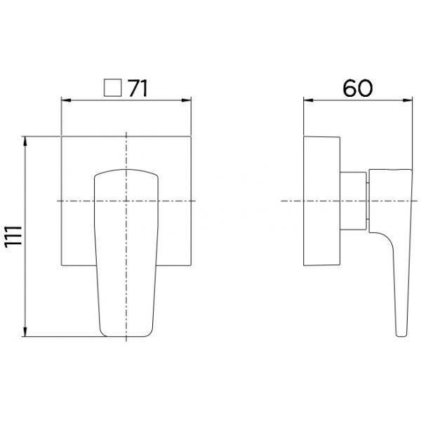 Imagem de Acabamento Registro Docolbase 1.1/4e 1.1/2 Lift 804806 Docol