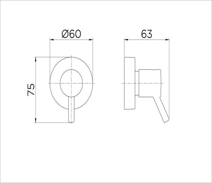 Imagem de Acabamento Registro Docolbase Lóggica 00494106 1/2",3/4",1"