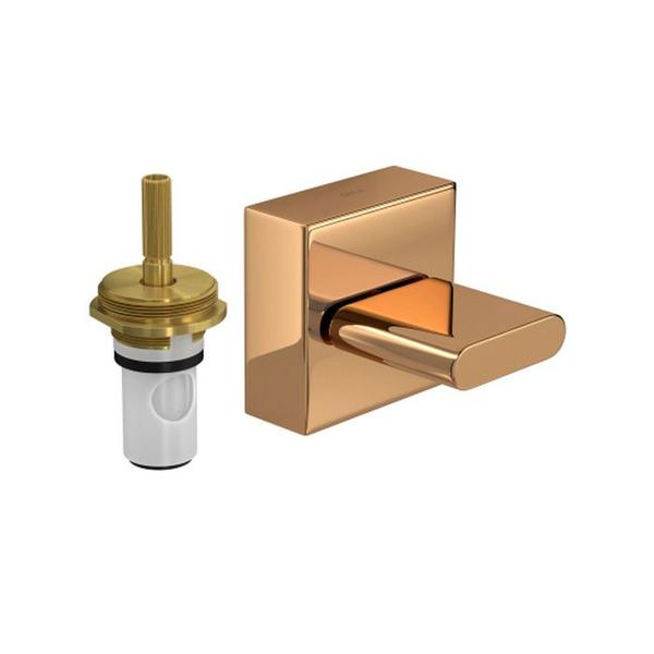 Acabamento Registro Pressão 1/2'' 3/4'' 1'' Polo Red Gold Deca - Deca Metais Imagem de Acabamento Registro Pressão 1/2'' 3/4'' 1'' Polo Red Gold Deca