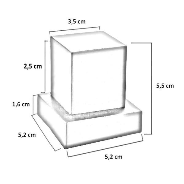 Imagem de Acabamento Registro Quadrado 100% Metal Preto Padrão Deca