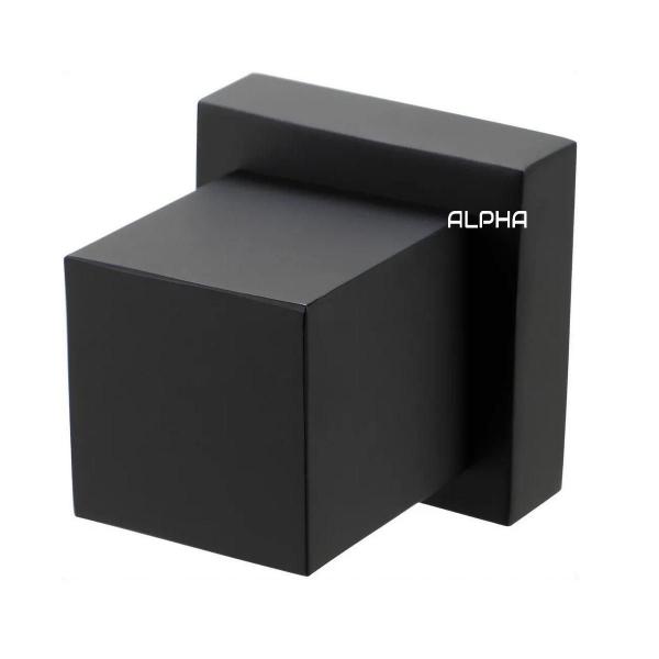 Acabamento Registro Quadrado Abs Preto Padrão Deca - Alpha Hidrometais Imagem de Acabamento Registro Quadrado Abs Preto Padrão Deca