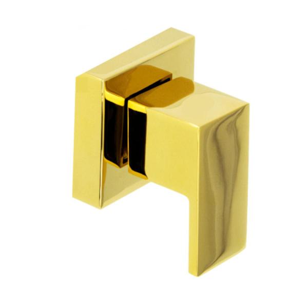 Acabamento Registro Quadrado Padrão Deca Dourado Barcelona - Sollux Imagem de Acabamento Registro Quadrado Padrão Deca Dourado Barcelona