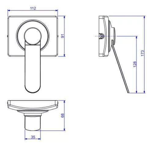 Imagem de Acabamento Válvula Descarga Hydra Eco Conforto 4900 Cr Deca