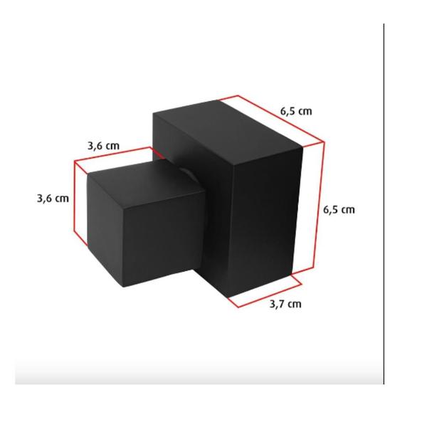 Imagem de Acabamento Volante Base Quadrado P/ Registro Deca Preto