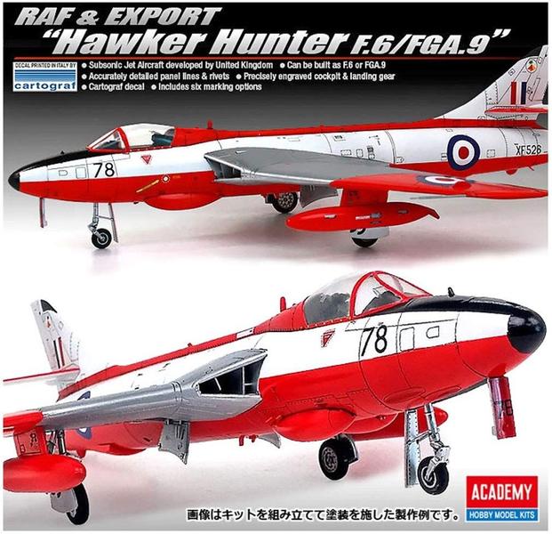 Imagem de Academy 12312 Kit Modelo 1:48 Hawker Hunter F.6/FGA.9 RAF & Export