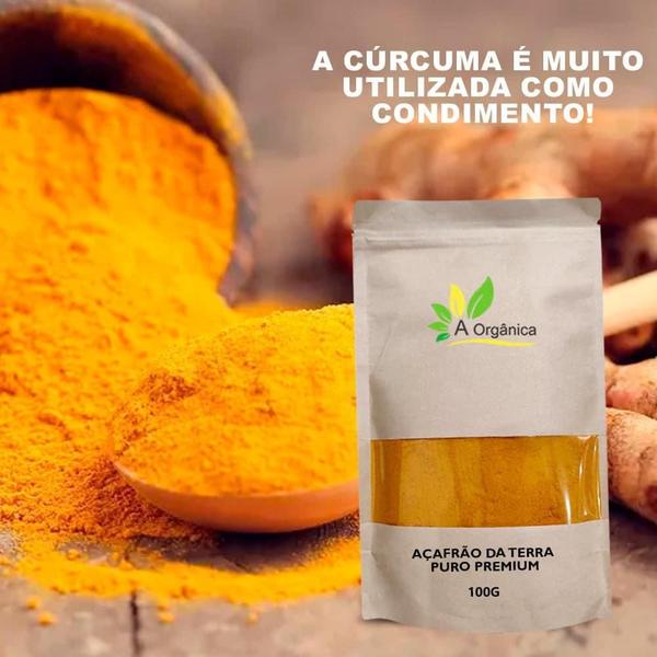 Açafrão da Terra Em Pó Puro 100g Kit 2 - A Organica Imagem de Açafrão da Terra Em Pó Puro 100g Kit 2