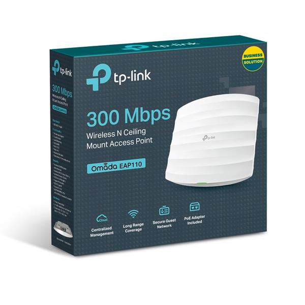 Imagem de Access Point TP-Link EAP 110 Wifi 2.4GHZ Montável em Teto - Branco