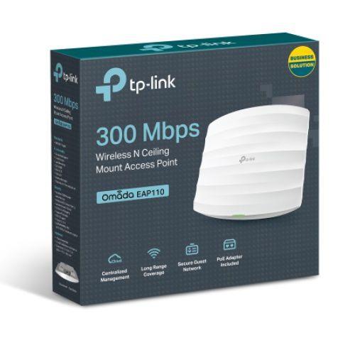 Imagem de ACCESS POINT WIRELESS 300 Mbps POE EAP110 OMADA TP-LINK@