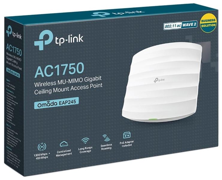 Imagem de Access Point Wireless TP-Link Mu-Mimo AC1750 EAP245 Dual Band Branco