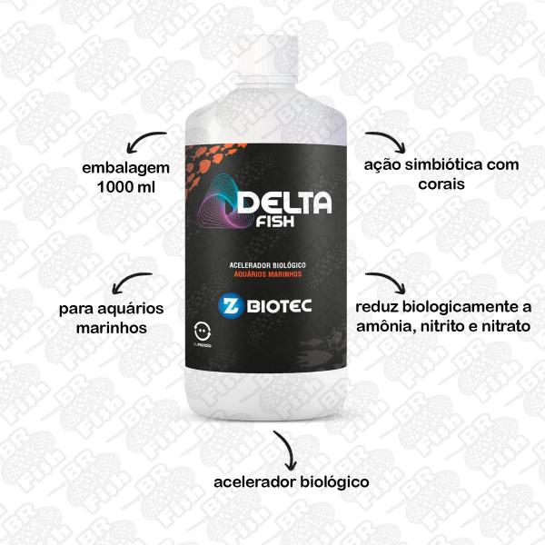 Imagem de Acelerador Biológico Delta Fish Aquário Marinho Coral 1000Ml