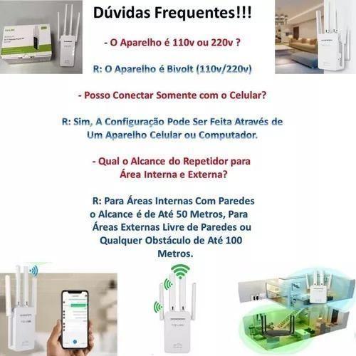 Imagem de Acelere Sua Conexão: Repetidor Wifi 2800M 4 Antenas,