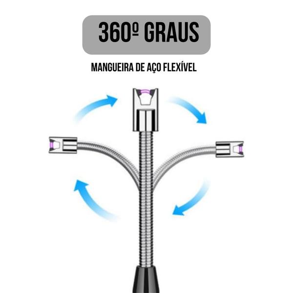 Imagem de Acenda Fácil com o Esqueiro Flexível USB Recarregável