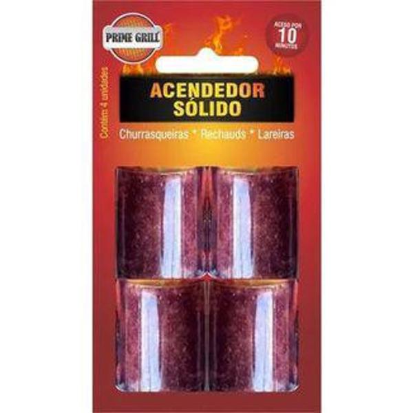 Imagem de Acendedor Álcool Solido Blister C/ 4 Unid Prime Grill